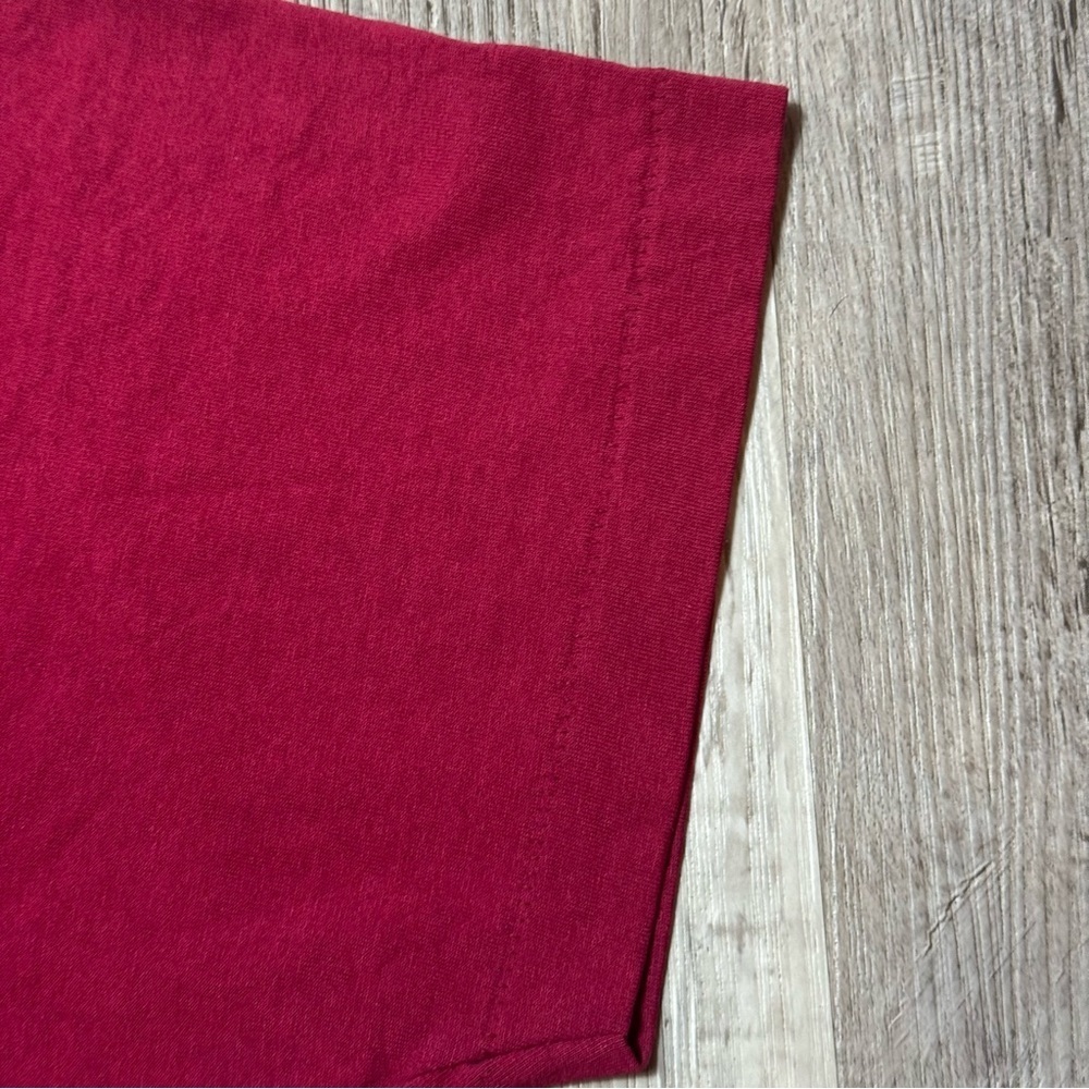 Vintage Lion Tiger Cat t shirt red single stitch screen stars men’s XL 24x30 - Picture 4 of 5
